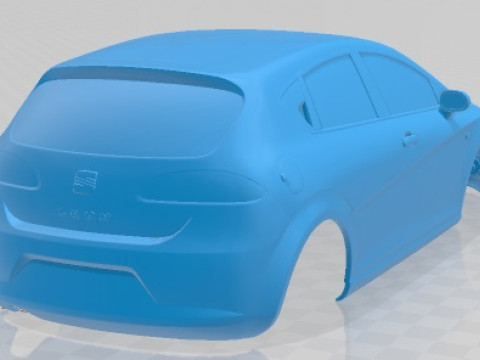 Seat Leon 2008 Printable Body Car 3D Print Model
