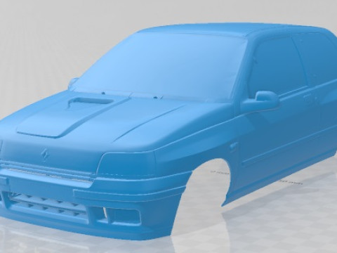 Renault Clio Williams Printable Body Car Modelo de impresión 3D