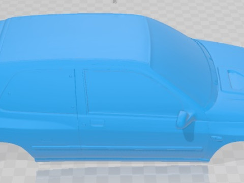 Renault Clio Williams Printable Body Car 3D Print Model