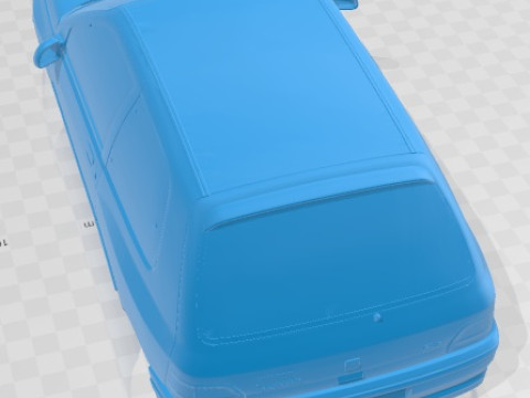 Renault Clio Williams Printable Body Car 3D Print Model