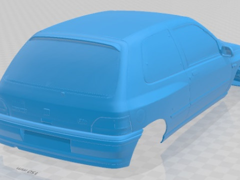 Renault Clio Williams Printable Body Car 3D Print Model
