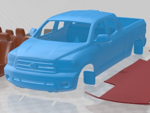 Toyota Tundra Double Cab 2011 Printable Car 3D प्रिंट मॉडल