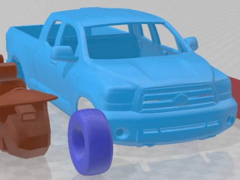 Toyota Tundra Double Cab 2011 Printable Car 3D Print Model