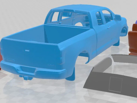 Toyota Tundra Double Cab 2011 Printable Car 3D Print Model