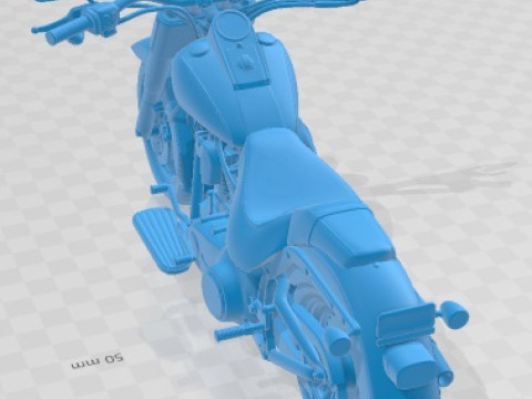 Harley Davidson Fat Boy 2015 Printable Motorbike 3D प्रिंट मॉडल