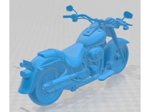 Harley Davidson Fat Boy 2015 Printable Motorbike 3D Print Model