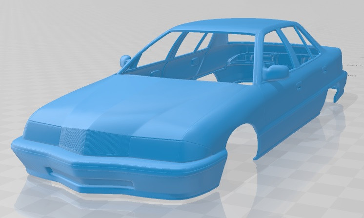 Buick Skylark Sedan 1995 Printable Body Car Modello di stampa 3D .c4d .max .obj .3ds .fbx .stl .blend 