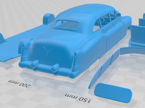 Cadillac 75 Sedan 1953 Printable Car 3D Print Model