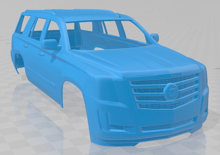 Cadillac Escalade ESV Platinum 2015 Printable Body Car Modelo de Impressão 3D .c4d .max .obj .3ds .fbx .stl .blend 