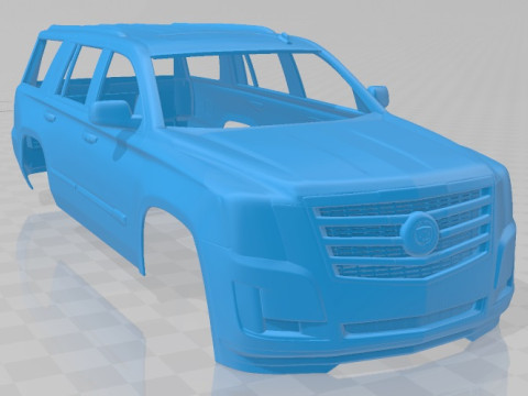 Cadillac Escalade ESV Platinum 2015 Printable Body Car 3D Print Model
