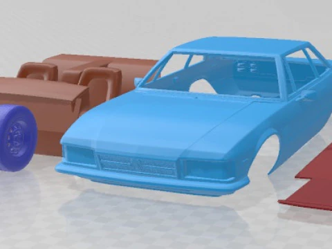 De Tomaso Longchamp 1980 Printable Car 3D Print Model