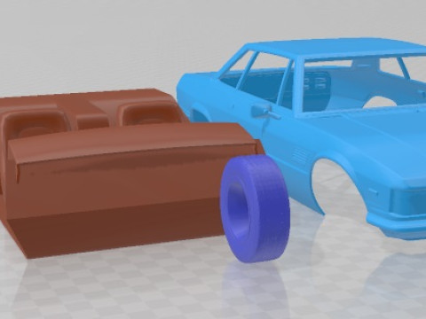 De Tomaso Longchamp 1980 Printable Car 3D-Druckmodell