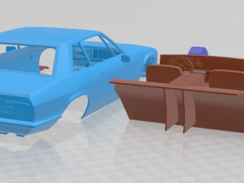 De Tomaso Longchamp 1980 Printable Car 3D Print Model