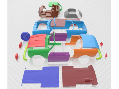 Peugeot 304 Cabriolet 1970 Printable Car 3D Print Model
