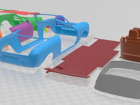 Peugeot 304 Cabriolet 1970 Printable Car 3D 打印模型