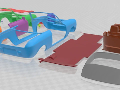 Peugeot 304 Cabriolet 1970 Printable Car 3D Print Model