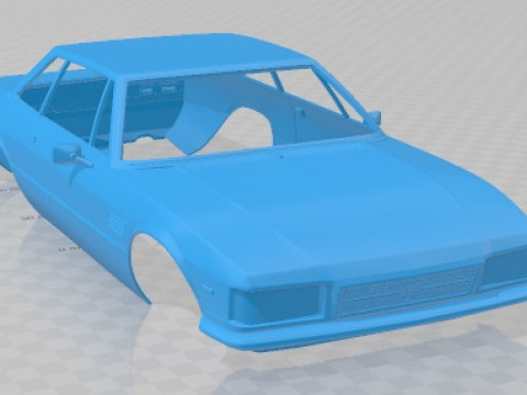 De Tomaso Longchamp 1980 Printable Body Car 3D 프린트 모델