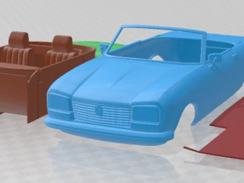 标致 304 敞篷车 1970 可打印汽车 3D 打印模型