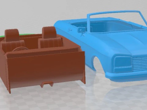 Peugeot 304 Cabriolet 1970 Printable Car 3D Print Model