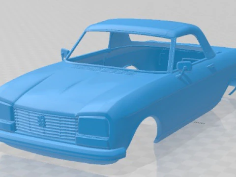 Peugeot 304 Cabriolet 1970 Printable Body Car 3D Print Model