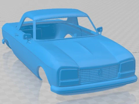 Peugeot 304 Cabriolet 1970 Printable Body Car 3D Print Model