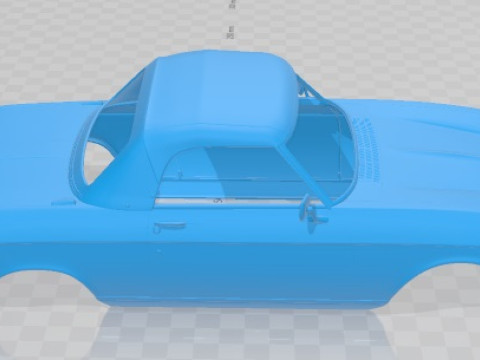 Peugeot 304 Cabriolet 1970 Printable Body Car 3D Print Model