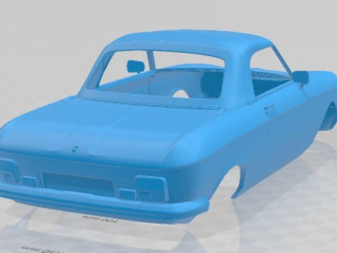 Peugeot 304 Cabriolet 1970 Printable Body Car 3D Print Model
