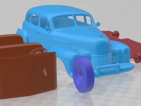 Cadillac Fleetwood 75 touring Sedan 1941 Printable Car 3D Print Model