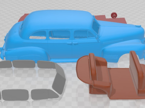 Cadillac Fleetwood 75 touring Sedan 1941 Printable Car 3D printmodel