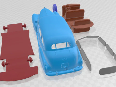 Cadillac Fleetwood 75 touring Sedan 1941 Printable Car 3D Print Model