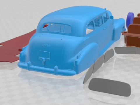 Cadillac Fleetwood 75 touring Sedan 1941 Printable Car 3D Print Model
