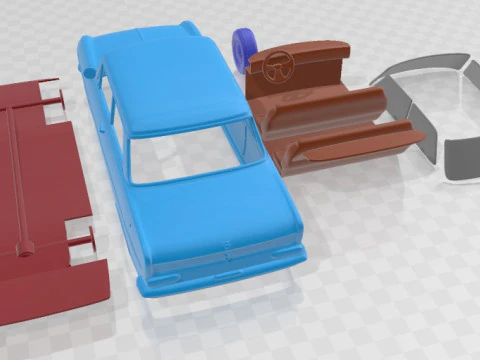 Opel Kadett 1962 Printable Car 3D Print Model