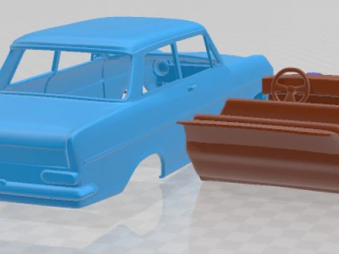 Opel Kadett 1962 Printable Car 3D Print Model