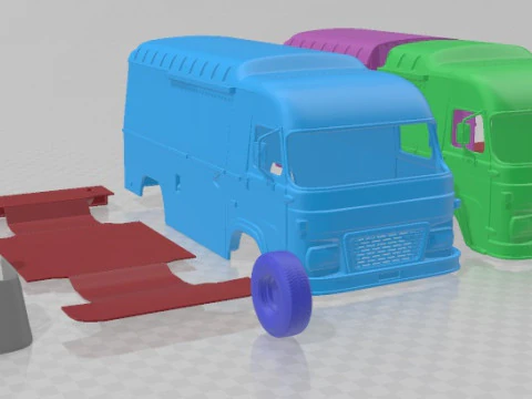 Avia A21T Van 1997 Printable 3D Print Model