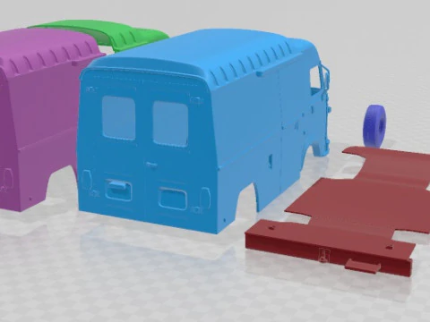 Avia A21T Van 1997 Printable 3D Print Model