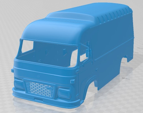 Avia A21T 1997 Printable Body Van 3D Print Model .c4d .max .obj .3ds .fbx .stl .blend 