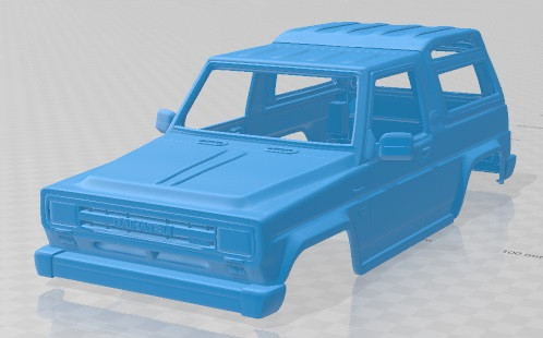 Daihatsu Rocky Wagon 1987 Printable Body Car 3D Print Model .c4d .max .obj .3ds .fbx .stl .blend 