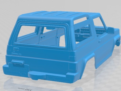 Daihatsu Rocky Wagon 1987 Printable Body Car 3D Print Model
