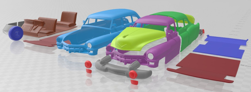 Cadillac 75 Sedan 1953 Printable Car 3D Print Model .c4d .max .obj .3ds .fbx .stl .blend 
