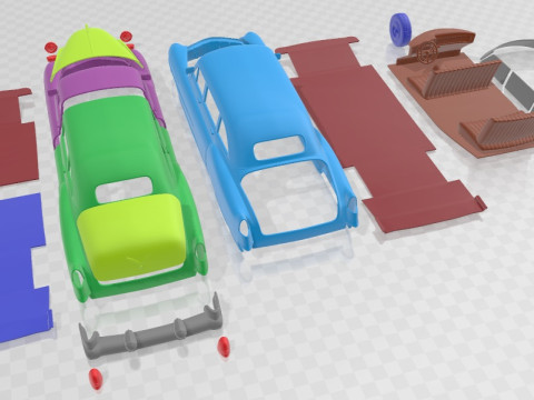 Cadillac 75 Sedan 1953 Printable Car 3D Print Model