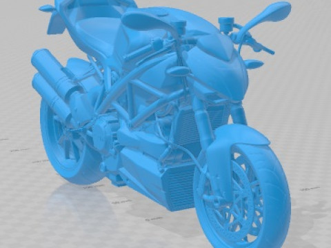 Ducati StreetFighter 2011 Printable Motorbike 3D-Druckmodell