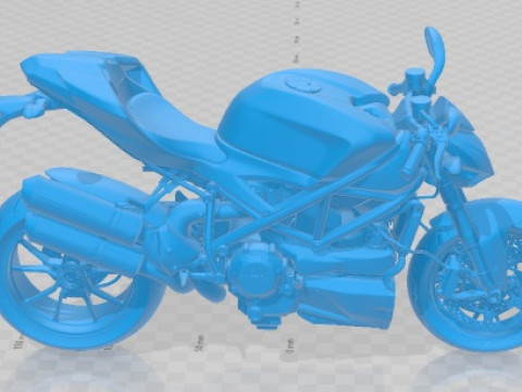 Ducati StreetFighter 2011 Printable Motorbike 3D-Druckmodell
