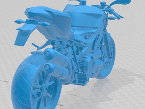 Ducati StreetFighter 2011 Printable Motorbike 3D-Druckmodell
