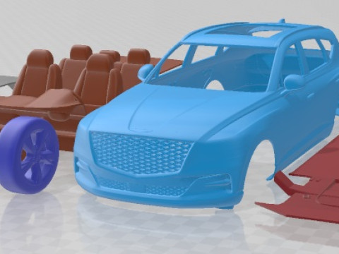 Genesis GV80 2021 Printable Car 3D प्रिंट मॉडल