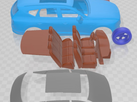 Genesis GV80 2021 Printable Car 3D Baskı Modeli