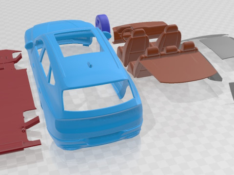 Genesis GV80 2021 Printable Car 3D Baskı Modeli