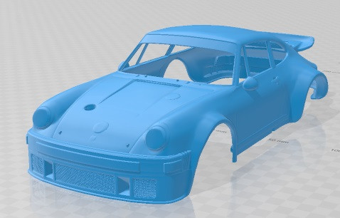 Porsche 934 RSR Printable Body Car 3D प्रिंट मॉडल .c4d .max .obj .3ds .fbx .stl .blend 