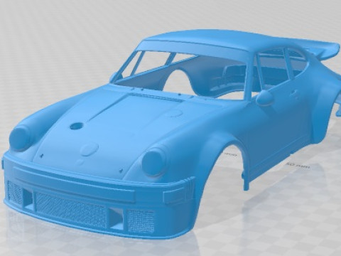 Porsche 934 RSR Printable Body Car 3D प्रिंट मॉडल