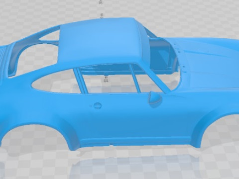 Porsche 934 RSR Printable Body Car 3D प्रिंट मॉडल