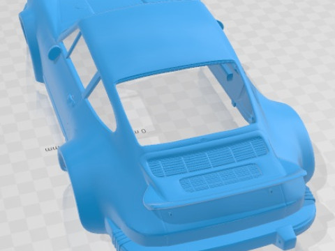 Porsche 934 RSR Printable Body Car 3D प्रिंट मॉडल